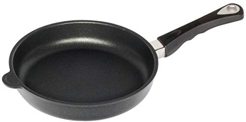 AMT Gastroguss Bratpfanne 26 cm Ø, 5 cm hoch, fester Stiel, induktionsgeeignet, Lotan® Antihaft-Veredelung, Gusspfanne (Aluguss), AMZN-I-526
