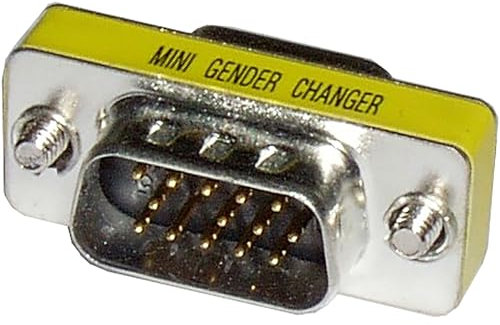 BeMatik - Mini Adaptador VGA (HD15M-HD15H)
