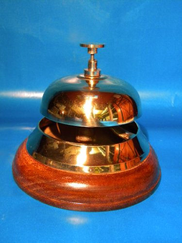 Clever-Deko edle Hotelglocke Rezeptionsglocke Stammtischglocke Barglocke Tresenglocke