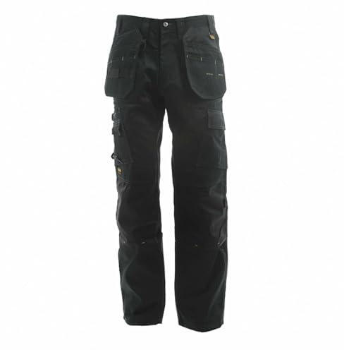 DEWALT Pro Tradesman Black Trousers 42W 29L