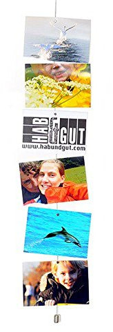 HAB & GUT -MC001- Fotoseil, Magnetseil 200 cm, 12 Neodymmagnete Fotoleine