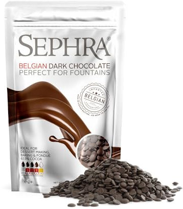 Sephra Belgian Couverture Fountain Ready Chocolate Callets - Dark (907g)