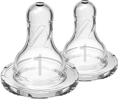 Dr.Brown 's Options – schmaler Sauger für Babyflaschen +0 meses durchsichtig