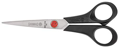 Mundial Red Dot 5.5-Inch Stainless Steel Hobby & Craft Scissors - Precision Cutting for Arts, Crafts, and Sewing, Lightweight and Durable