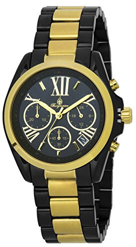 Burgmeister Damen Analog Quarz Uhr mit Edelstahl beschichtet Armband BM337-627
