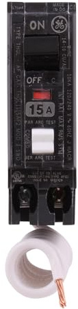 ABB Q-Line 15A Single-Pole Circuit Breaker, Arc Fault Self Test