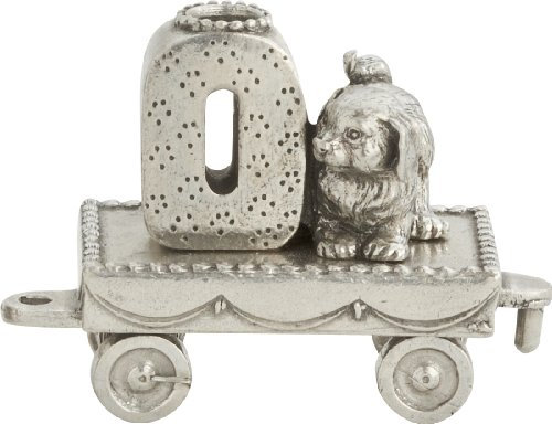 DANFORTH – Birthday Train (0- Puppy) – Candleholder - Hand-cast Pewter Birthday Party Decorations - Made in USA