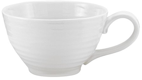Portmeirion Sophie Conran Jumbo Cup - 20 oz Fine Porcelain Mug for Coffee, Tea, Hot Chocolate, Cappuccino & Latte, Ice Cream & Soup, Microwave & Dishwasher Safe, Gift Boxed Drinkware without Saucer