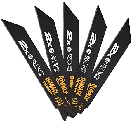 Dewalt DT2408L-QZ Reciprocating Blades, One Size, Set of 5 Pieces