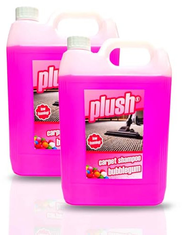 Carpet Cleaner Shampoo & Odour Deodoriser (inc Pet) 10L Plush (BUBBLEGUM)