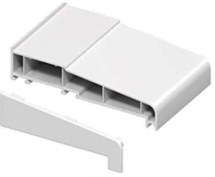 1 x Pair of White 150mm Window Cill End Caps - Suitable for Many Manufacturers uPVC Window cills