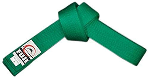 FUJI – Sports Belt, All-Purpose Martial Arts Belt, Judo Belt, Colorful Karate Belt, Durable MMA Belt, Green, 4
