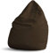 Lumaland Sitzsack Luxury 60x45cm | Microvelours Beanbag mit extra weichem & robustem Stoff | Für Erwachsene & Kinder| Ideal geeignet für Kinderzimmer | Sessel & Stuhl Bean Bag [Braun]