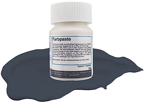 DD Composite Farbpaste 100g anthrazitgrau RAL7016 Pigment hochkonzentriert für Kunstharze Epoxidharz Resin Polyesterharz Gießharz farbintensiv deckend
