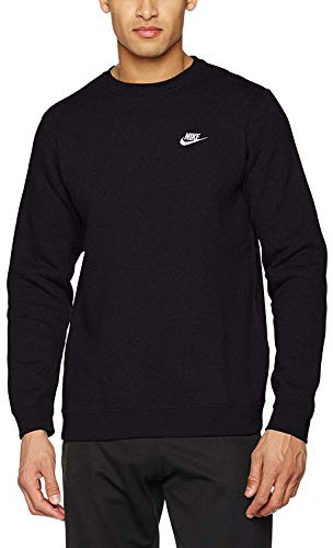 NIKE Men Sportswear Crew - Black/White, Large