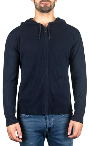 CASH-MERE.CH 100 % kashmir huvtröja för män | jumper