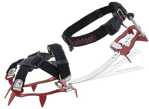 Kahtoola KTS Steigeisen aus Stahl mit Schneeflocken, Herren, rot, S/M