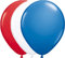 12 Luftballons * Rot Weiss Blau * für Amerika/USA/Frankreich/Holland - Party // 94cm Umfang // Luftballon Ballons Stars Stripes US Deko Länderparty