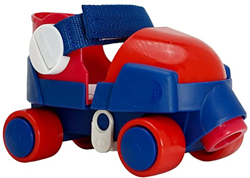 RC SPORTS Zippy Adjustable Toddler and Children’s Starter Roller Skates | Safe and Comfortable | Sizes Adjust J7 to Youth 1 | Red, Blue, and White Skates