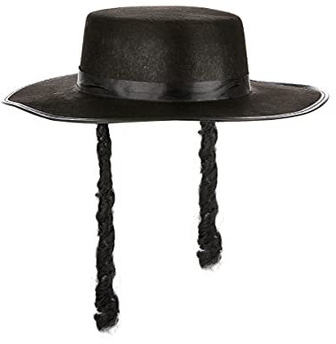 DEGUISE TOI - Chapeau rabbi adulte - Chapeau - Taille Unique - Noir - Accessoires pour déguisement - Carnaval