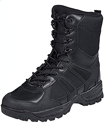 Botas de combate, color negro, hombre, negro, 44 EU / 11 US