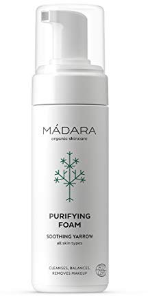 Mádara Organic Skincare Reinigungsschaum Gesicht, Face Cleanser, 150 ml, Gesichtsreiniger mit Schafgarbenextrakt, vegan, Ecocert-zertifiziert, recycelbare Verpackung