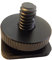 vhbw Vis pour trépied 1/4 avec Rail pour Sabot de Flash Compatible avec Canon OC-E3 Appareil Photo Reflex DSLR, 18 mm Noir, métal