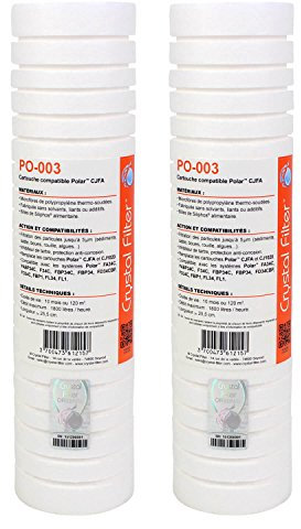 Waterconcept Cartouche Crystal Filter® Compatible CJFA et CJ1020 pour Polar™ (Lot de 2)