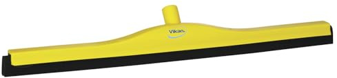 Vikan 77556 Foam Rubber Polypropylene Frame Fixed Head Squeegee, 28, Yellow