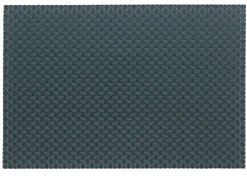 Kela Tisch-Set Plato 45x30cm aus PVC/Polyester in grau, 45 x 30 x 1 cm