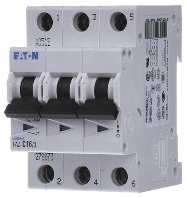 Interruptor diferencial C 16 A, 3p FAZ-C16/3, interruptor de protección de línea Eaton (Moeller), FAZ-C16/3,4015082788735