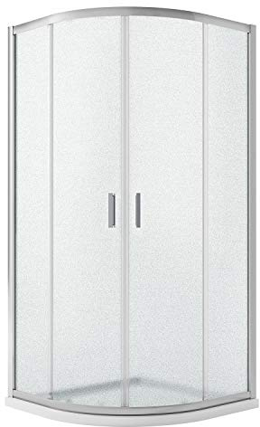 Idralite Box Mampara de Ducha Semicircular 80x80 H198 Impreso C 6mm Mod. Ready