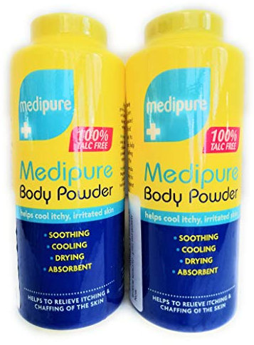 Medipure Medizinisches Körperpuder, 100% Talkfrei, 200 g, Doppelpack