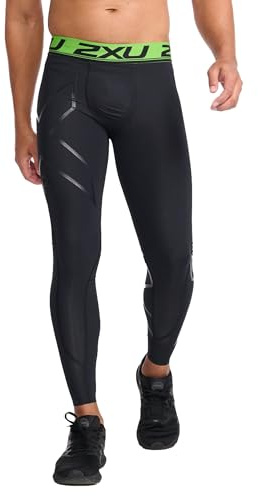 2XU Men's Refresh Recovery Compression Tights, Black/Nero, Large