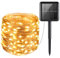 Criacr Solar Garden Lights, 100 LED 10M Solar String Lights, Copper Wire Solar Fairy Lights, Waterproof Indoor/Outdoor Solar Decoration Lights for Tree, Garden, Home, Wedding, Party (Warm White)