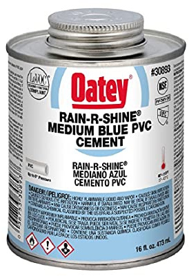 Rain-R-Shine 16 oz. Medium Blue PVC Cement