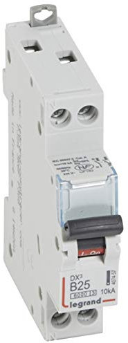 Disjoncteur DX³6000 - U+N 230V~ 25A - courbe B - 1 module