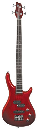 chord CCB90-MRD Electric Bass Guitar - Metallic Red