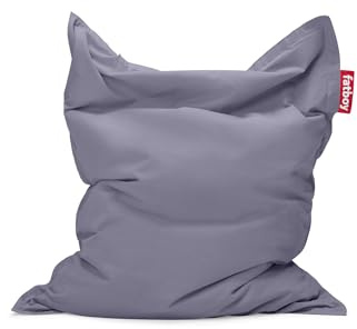 Fatboy Bean Bag Chair Original Stonewashed - Giant Bean Bag for Adults or Kids - Gaming Bean Bag Extra Large - Big Cotton Floor Cushion - Filling Included - For Indoor Use - 180 x 140 - Blue