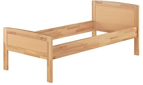 Erst-Holz® Einzelbett Buche Seniorenbett 90x200 Massivholz-Bettgestell ohne Zubehör 60.72-09 oR