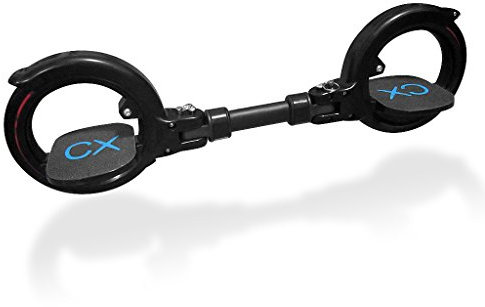 C6 Skatecycle Sport in voller Air Waveboard faltbar mit Doppel-Räder equilibrage rollt einfach für Jugendliche und Erwachsene schwarz