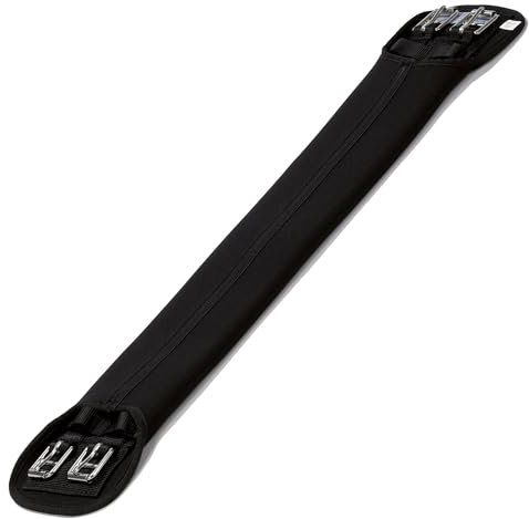 Stübben Neopren-Sattelgurt Kurzgurt ohne Elastikzug - schwarz - 85cm