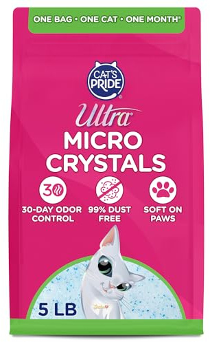 ULTRA MICRO CRYSTALS UNSCENTED PREMIUM NON-CLUMPING CAT LITTER, 5-LB BAG