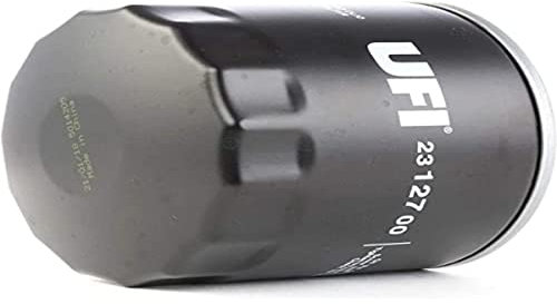 UFI Filters, Filtro de Aceite 23.127.00, Filtro de Aceite de Recambio, Apto para Coches, Apto para Modelos Alfa Romeo, Atlas Copco, Chrhysler, Dodge, Fiat, Innocenti, Lamborghini, Renault
