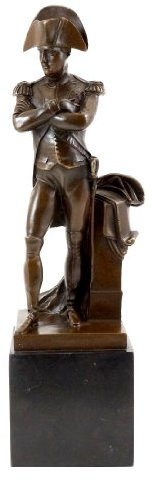 Konst och stämning – historisk bronsfigur – Napoléon Bonaparte – signerad av Milo – äkta brons – Napoleonskulptur