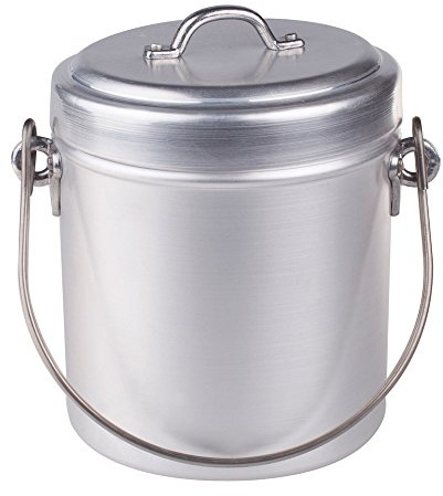 Ollas Agnelli cazo de Leche con Tapa y Mango de Arco, Aluminio