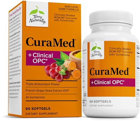 Terry Naturally CuraMed + Clinical OPC - Brain & Heart Health - 60 Count