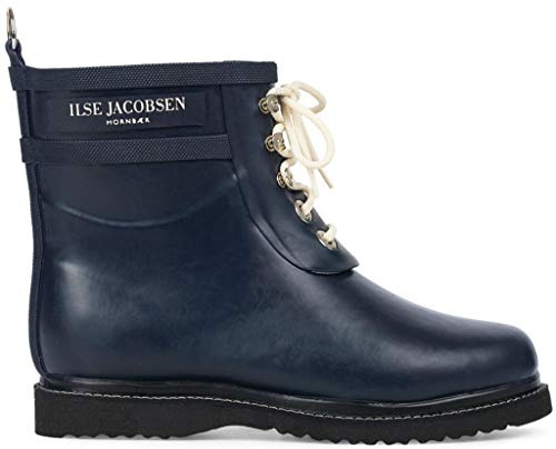 Isle Jacobsen Women’s Short Rubber Wellington Boots, Blue (Dark Indigo), 7.5 UK (40 EU)