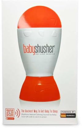 Baby Shusher Portable Sound Machine - Mom-Like 'Shh!' Sound for Baby, Sleeping Soother, Newborn Essentials for Crib, Battery Operated Hush, Travel Friendly, Shower & Registry Gift - 1 Count