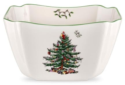 Spode – Christmas Tree Christmas Tree Small Square Bowl